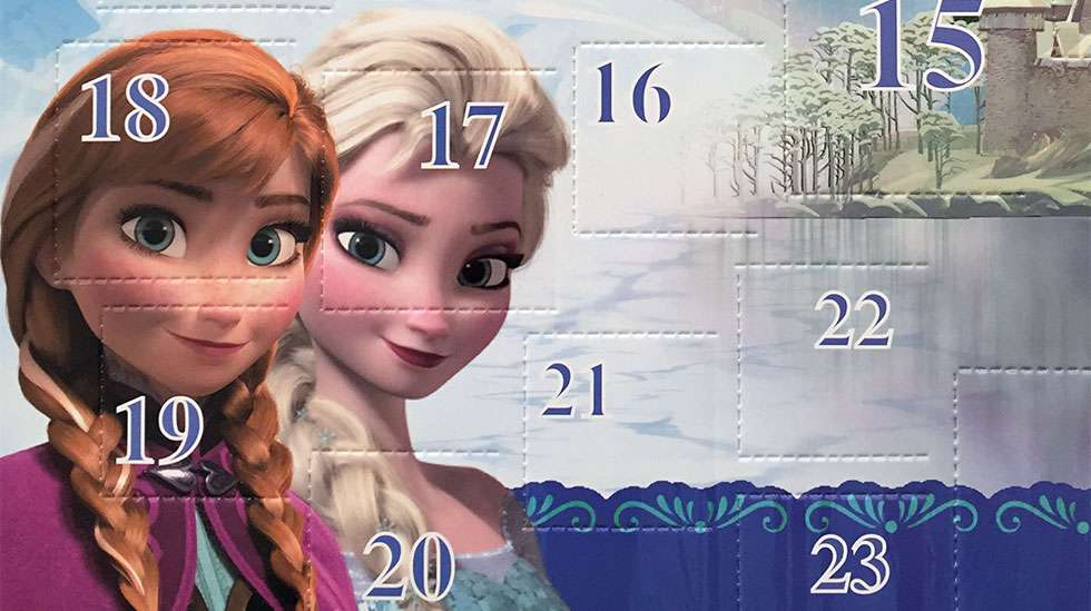 Frozen-joulukalenterin kansikuva