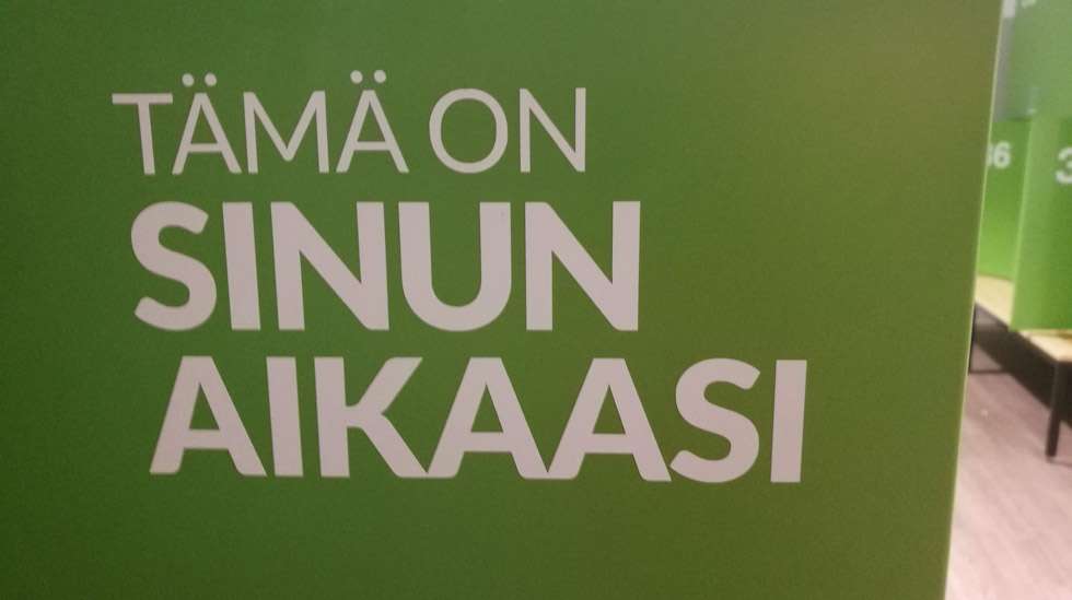 Aiheellinen muistutus kuntosalin seinällä.